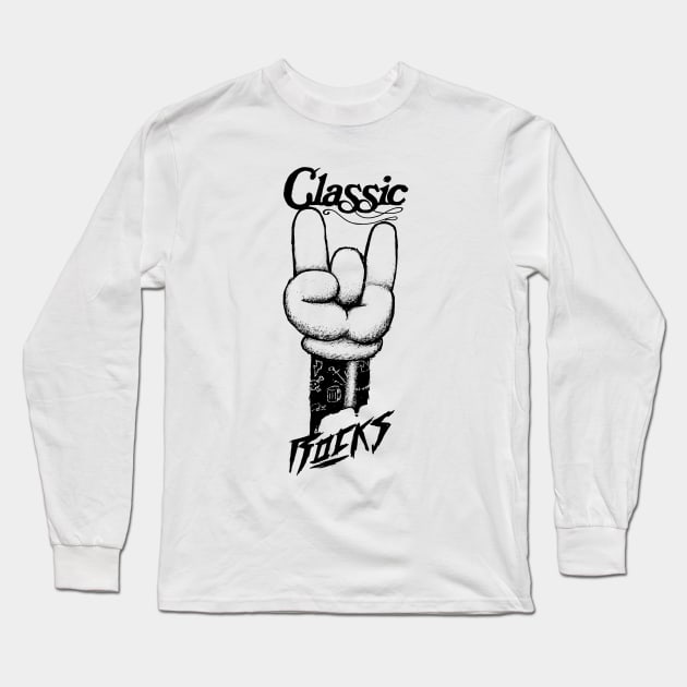 Classic Rocks Long Sleeve T-Shirt by lugepuar